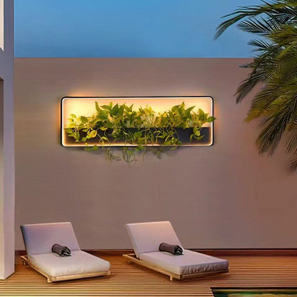 Aluminum Frame Outdoor Waterproof LED Wall Sconce Lamp