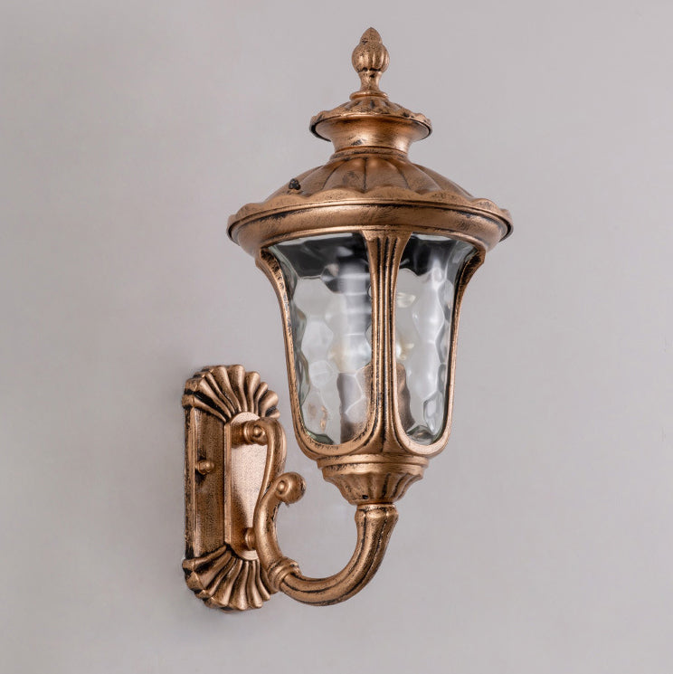 Waterproof Aluminum Glass 1-Light Outdoor Wall Sconce Lamp