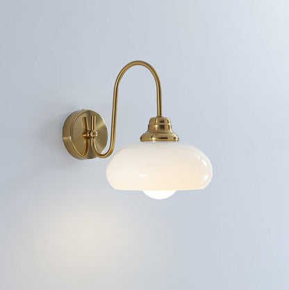 French Ball Ribbed Flower Bud 1-Light Wall Sconce Lamp