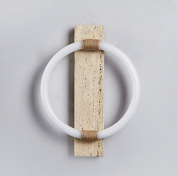 Scandinavian Acrylic Twine Circle LED Wall Sconce Lamp