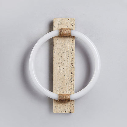 Scandinavian Acrylic Twine Circle LED Wall Sconce Lamp