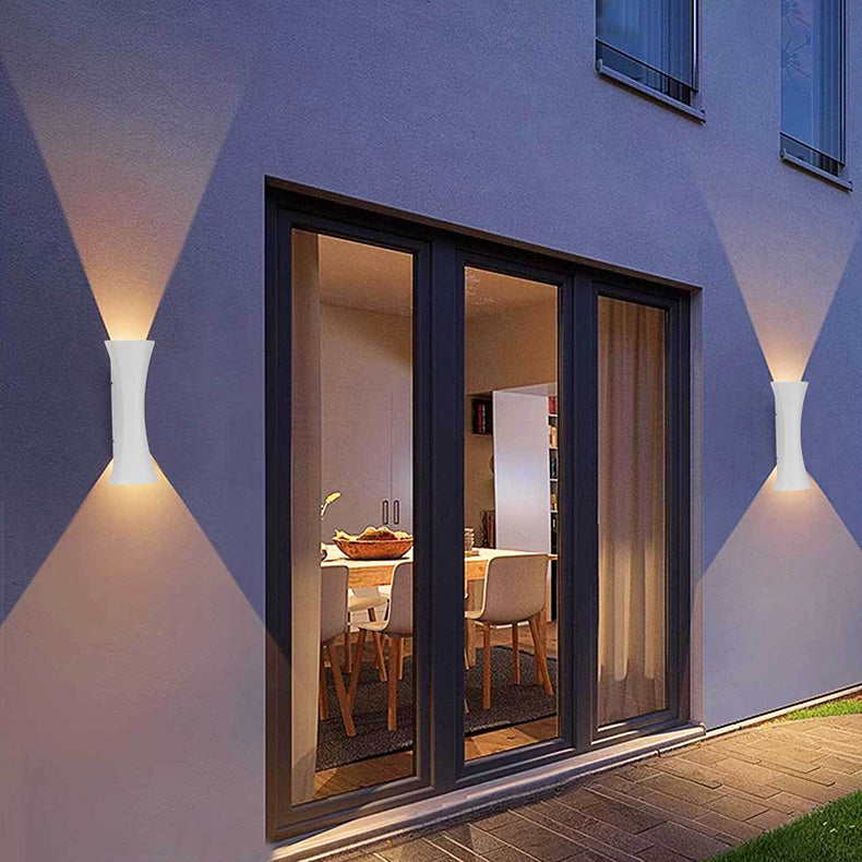 Waterproof Illuminated Aluminum Lens LED Wall Sconce Lamp