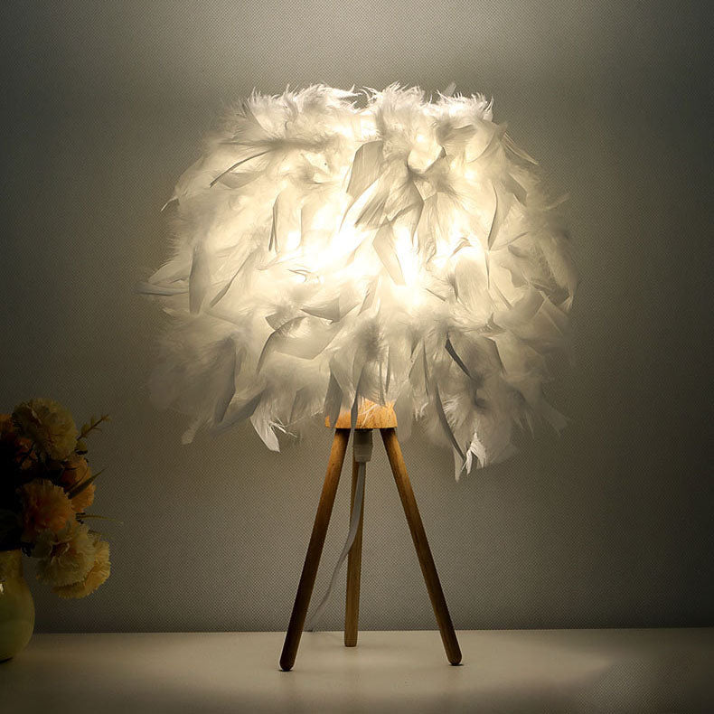 Modern Feather Table Lamp
