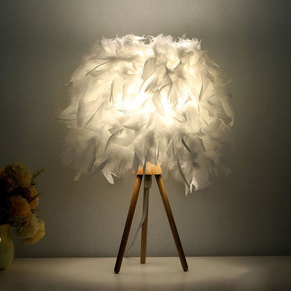 Modern Feather Table Lamp