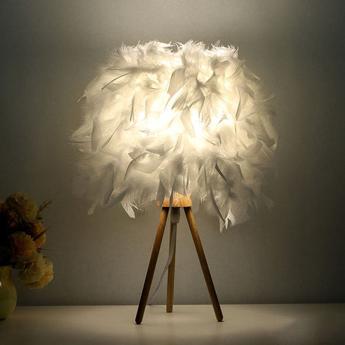 Modern Feather Table Lamp