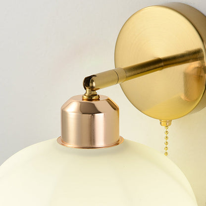Modern Art Deco Flower Round 1-Light Wall Sconce Lamp
