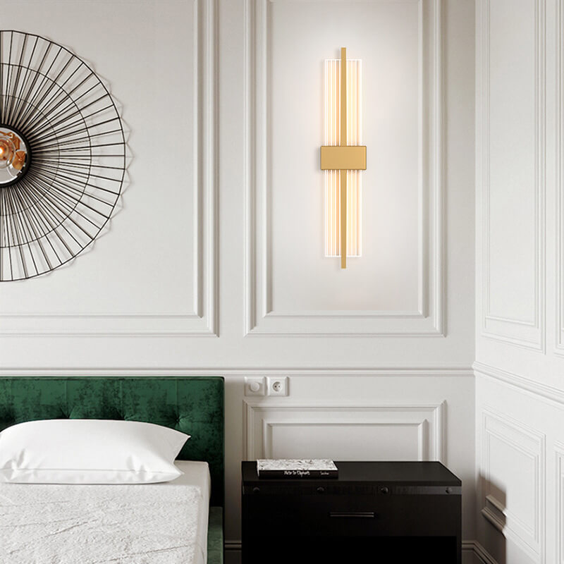 Light Luxury Rectangular Acrylic LED Wall Sconce Lamp
