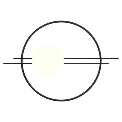 Nordic Circle Ring Glass Ball 1-Light Wall Sconce Lamp