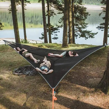 Triangle Hammock with Three-Point Anchor System