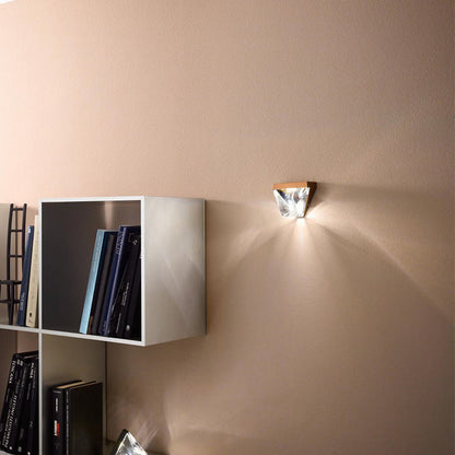 Creative Triangle Iron Crystal LED Wall Sconce Lamp