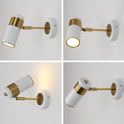 Scandinavian Hardware Iron Acrylic 1-Light Wall Sconce Lamp
