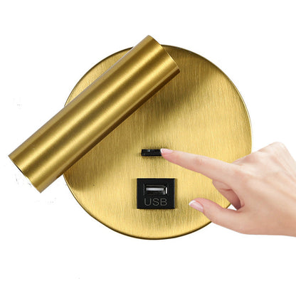 Rotatable Cylinder Aluminum Iron LED Wall Sconce Lamp