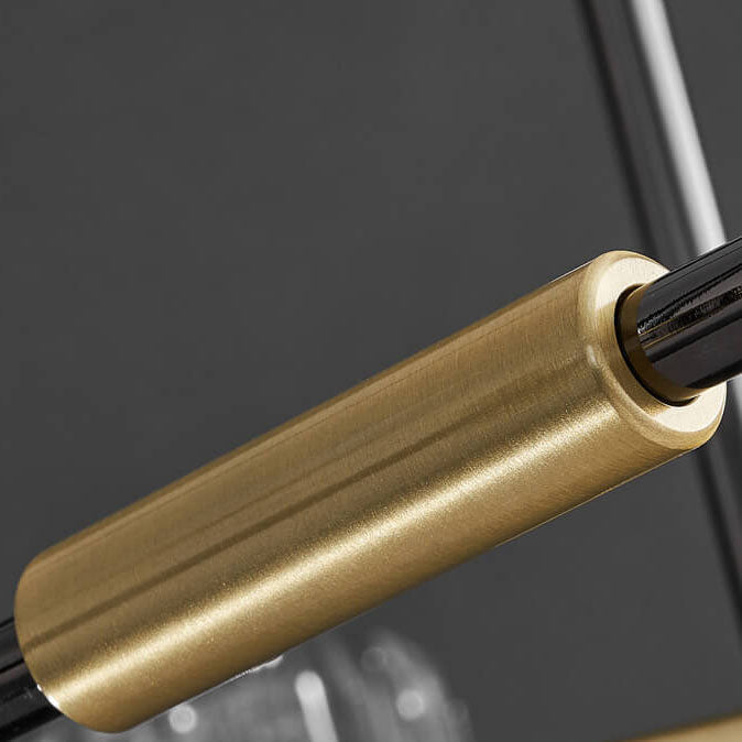 Luxury Iron Finish Frame Cylinder LED Wall Sconce Lamp