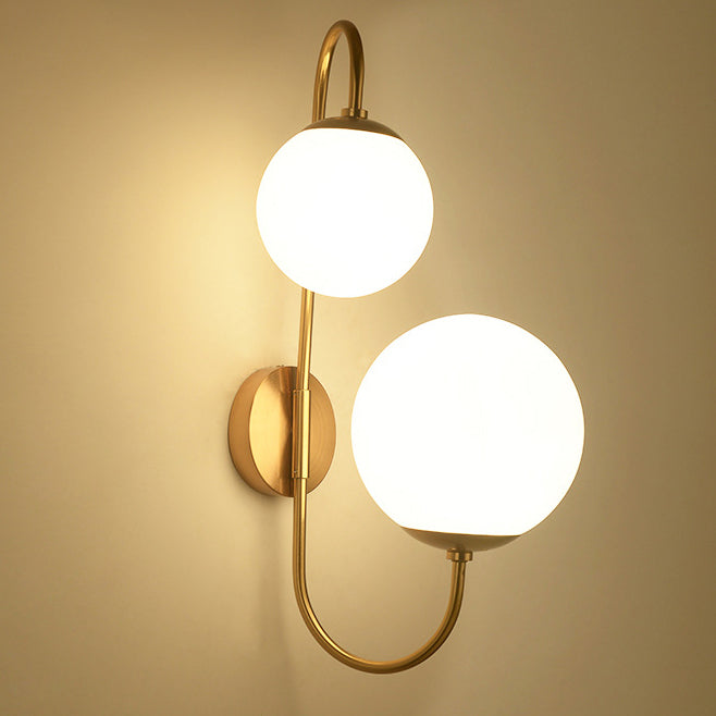 Industrial Magic Bean Glass 2-Light Wall Sconce Lamp