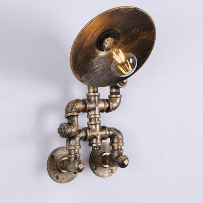 Retro Iron Robot Design 1- Light Wall Sconce Lamp