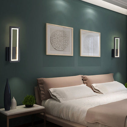 Solid Color Rectangular Acrylic LED Wall Sconce Lamp