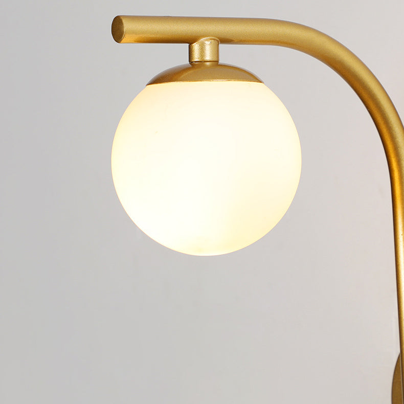 Acrylic Shade Iron Aluminum 1-Light Wall Sconce Lamp