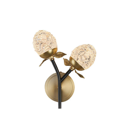 Luxury Crystal Apple Branch 1/2 Light Wall Sconce Lamp