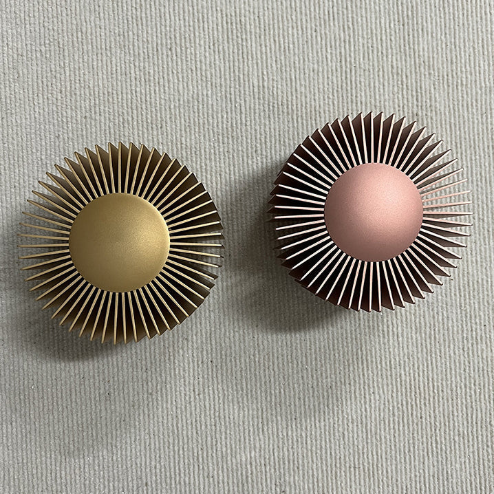 Aluminum Round Sun Flower Design LED Wall Sconce Lamp