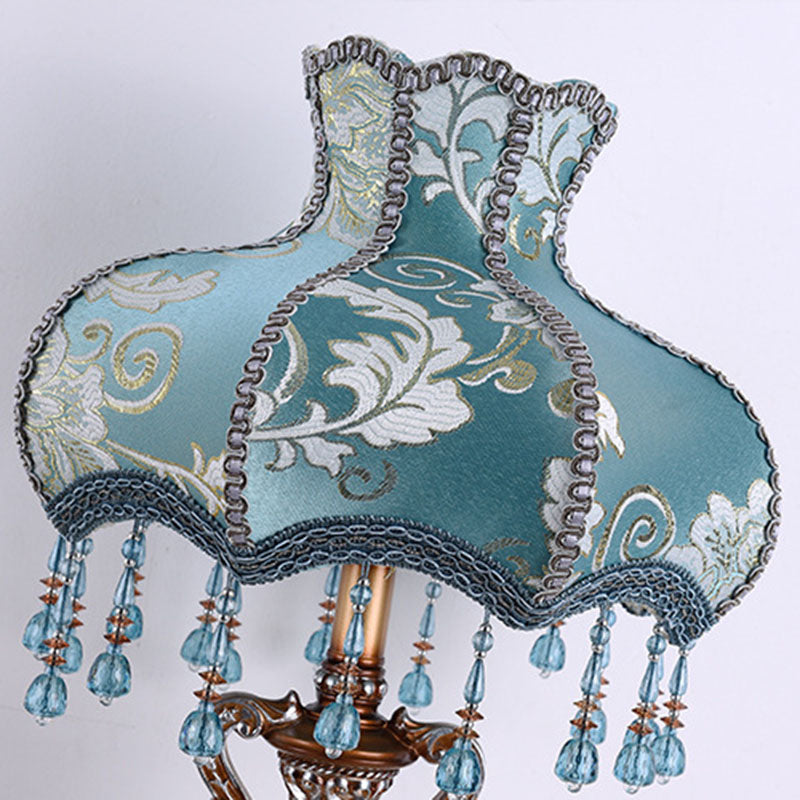 Traditional Fabric Resin Table Lamp