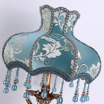 Traditional Fabric Resin Table Lamp