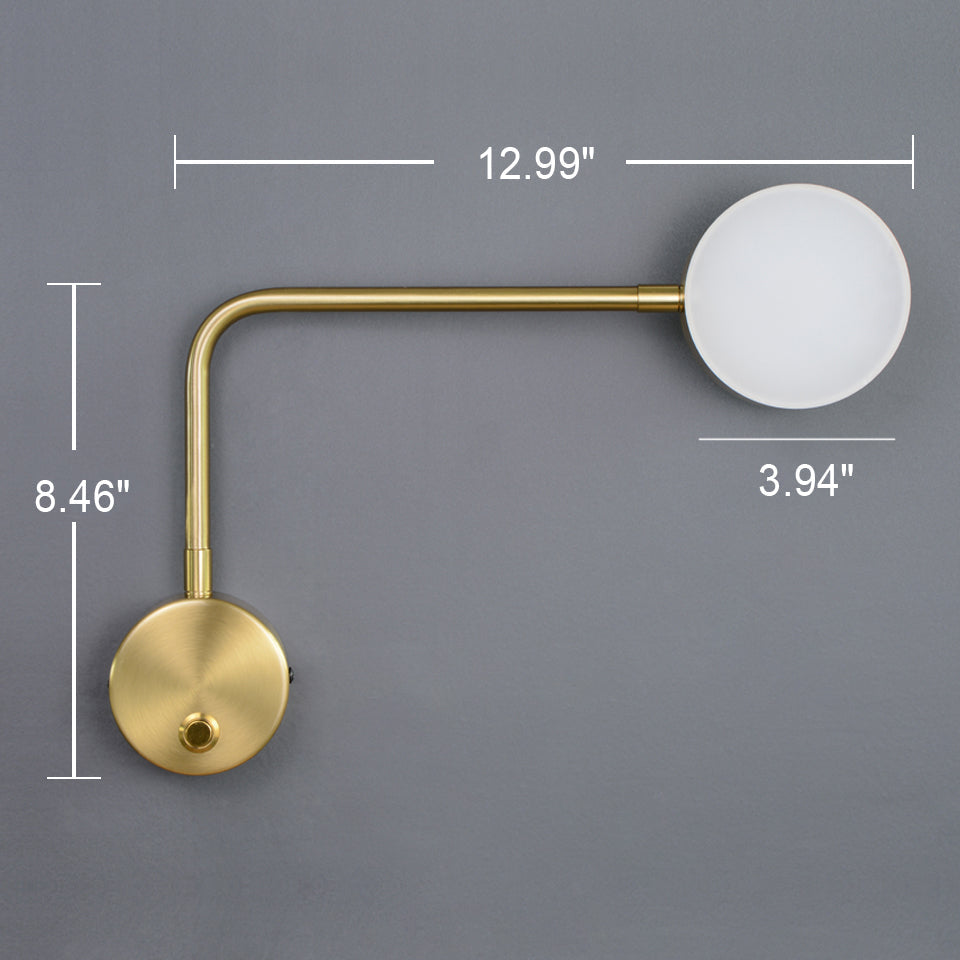 Solid Color with Switch Rotatable LED Wall Sconce Lamp