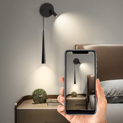 Minimalist Long Cylindrical Spotlight LED Wall Sconce Lamp