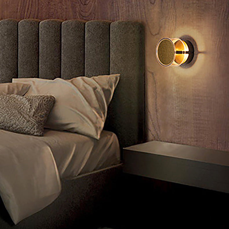 Cylindrical Aluminum Acrylic LED Wall Sconce Lamp