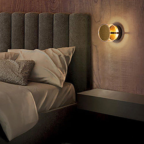 Cylindrical Aluminum Acrylic LED Wall Sconce Lamp