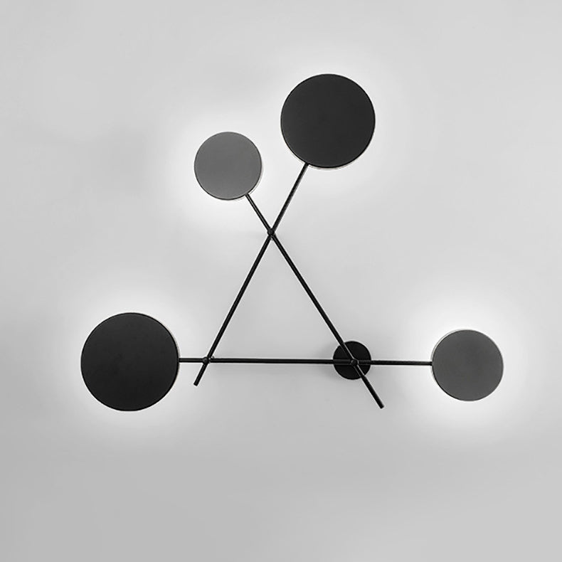Mid-Century Frame Acrylic Disc LED Wall Sconce Lamp