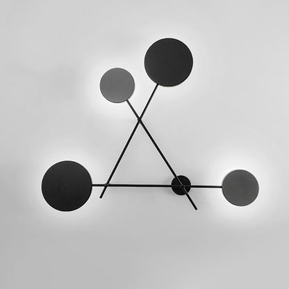 Mid-Century Frame Acrylic Disc LED Wall Sconce Lamp