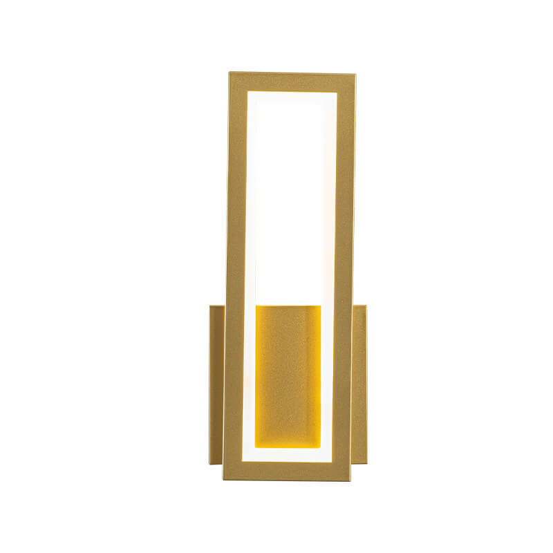 Solid Color Rectangular Acrylic LED Wall Sconce Lamp