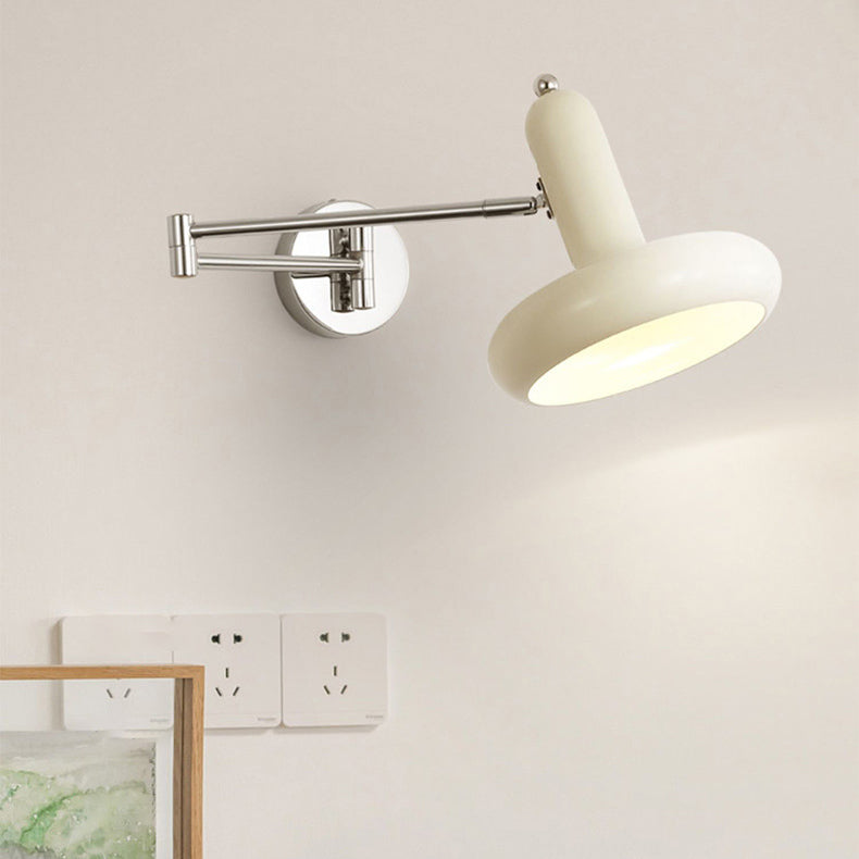Scandinavian Adjustable Arm 1-Light Wall Sconce Lamp