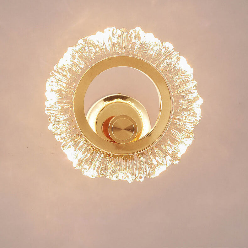 Light Acrylic Sunflower Shape Iron LED Wall Sconce Lamp
