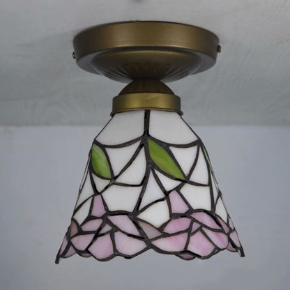 Traditional European Tiffany 1-Light Wall Sconce Lamp