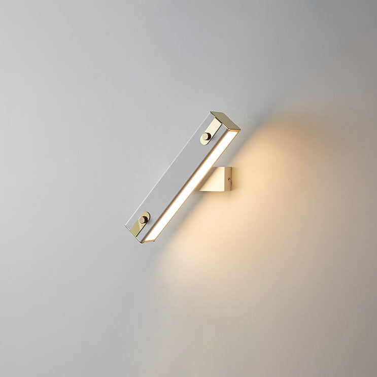 Light Wrought Iron Acrylic Rotatable LED Wall Sconce Lamp