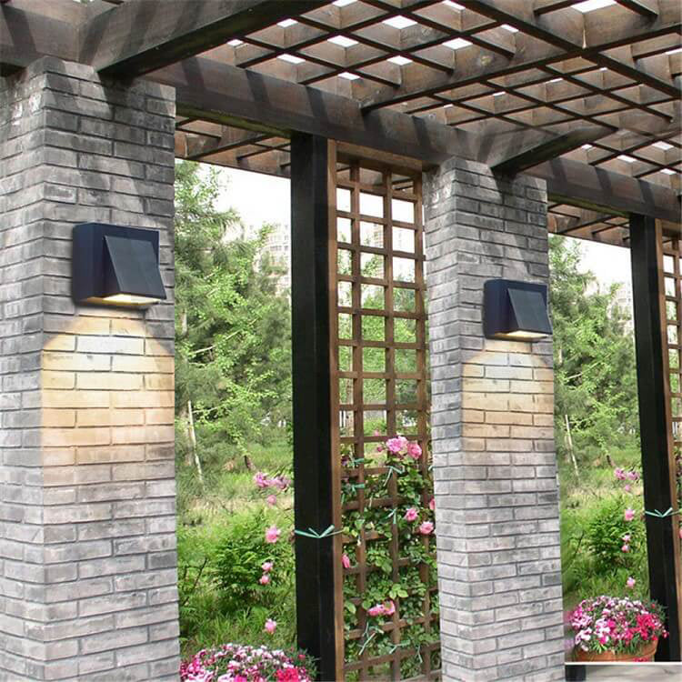 Geometric Square LED Outdoor Waterproof Wall Sconce Lamp