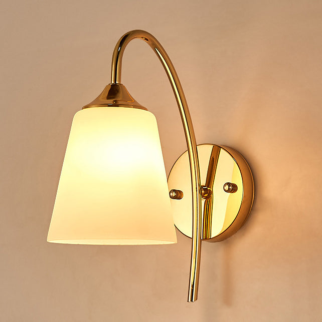 Contemporary Nordic Pod Iron Glass 1-Light Wall Sconce Lamp