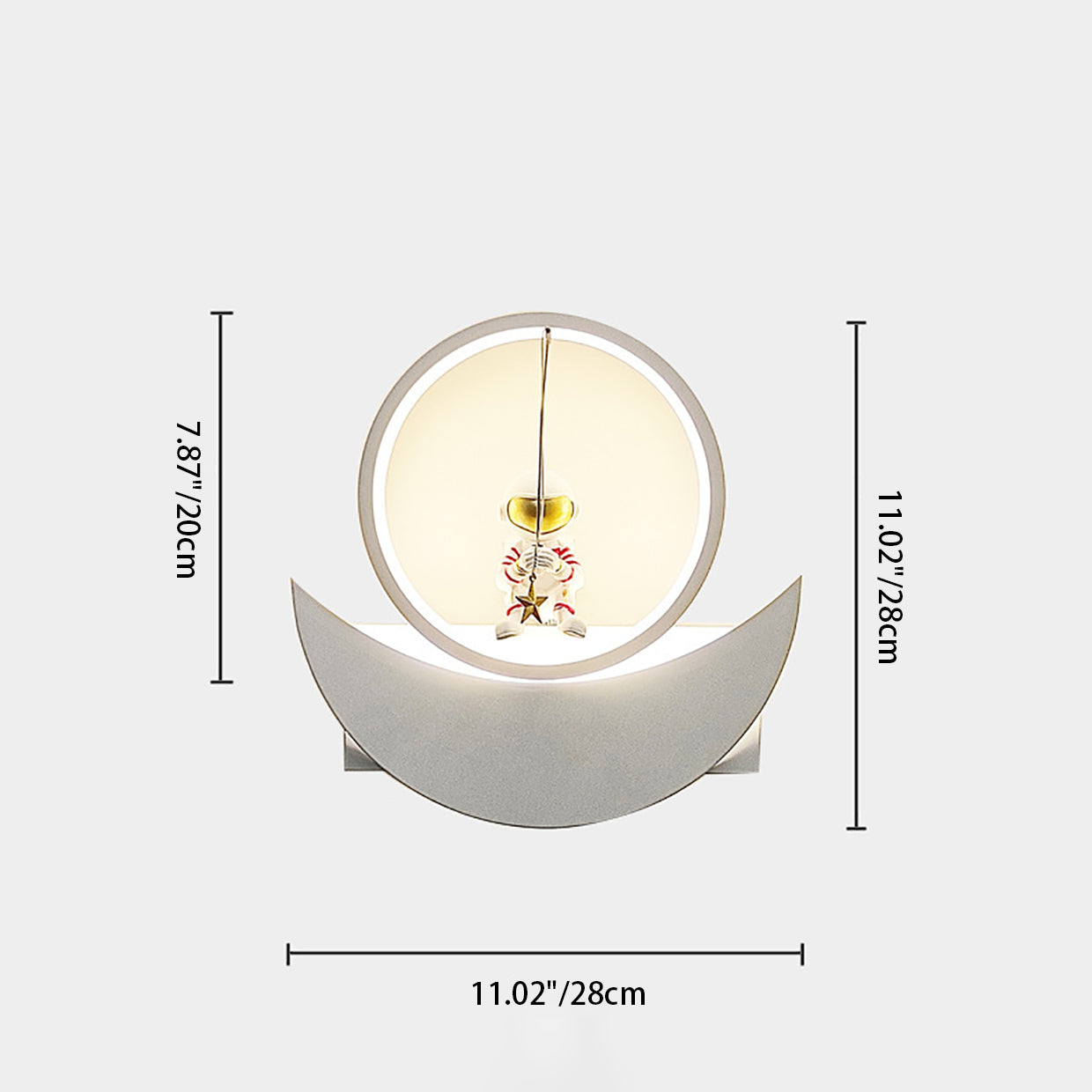 Resin Round Iron Aluminum Shade LED Kids Wall Sconce Lamp