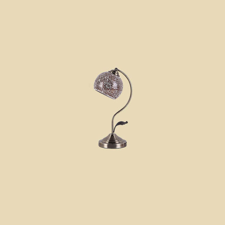 Vintage European Glass Table Lamp