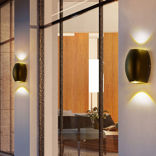 Simplicity Rectangular Aluminum Glass LED Wall Sconce Lamp