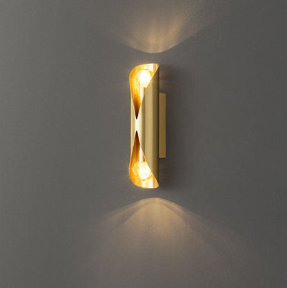 Light Luxury Long All Copper 2-Light Wall Sconce Lamp