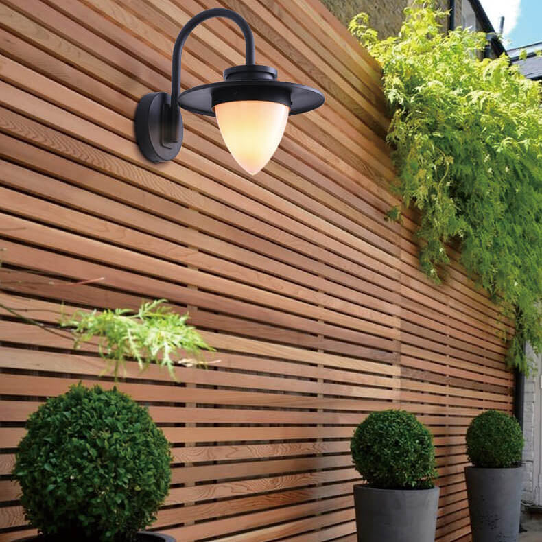 Peach Iron Outdoor Waterproof 1-Light Wall Sconce Lamp