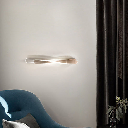 Spiral Long Aluminum Silicone LED Wall Sconce Lamp