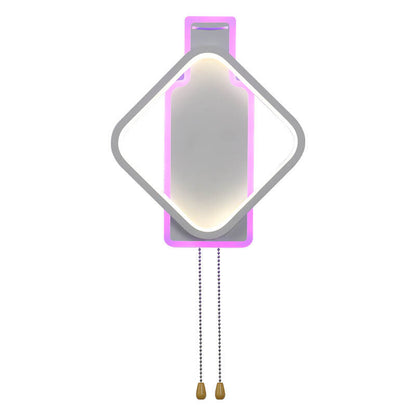 Modern Creative Square Color Light LED Wall Sconce Lamp