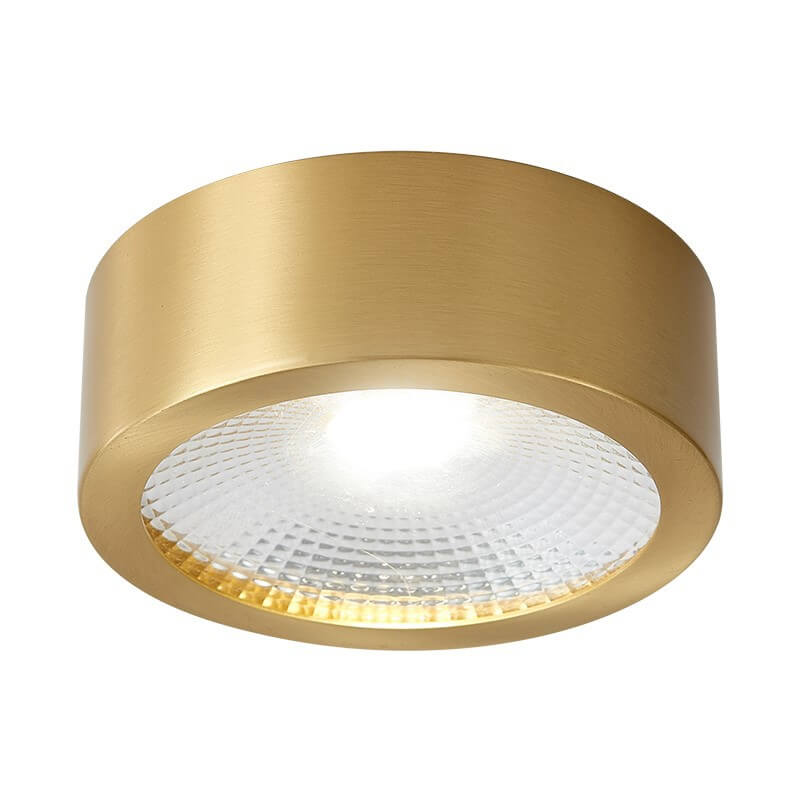 Nordic Luxury Copper Ultra-Thin LED Flush Mount Light