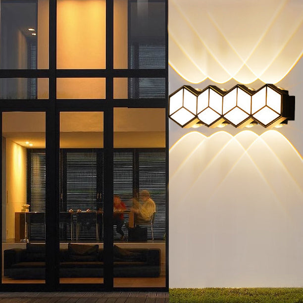 Waterproof Aluminum Acrylic Lozenge LED Wall Sconce Lamp