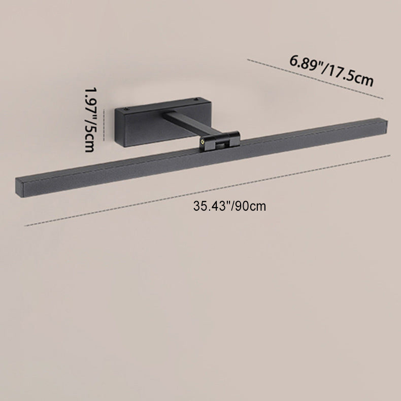 Long Iron Aluminum PC LED Vanity Light Wall Sconce Lamp