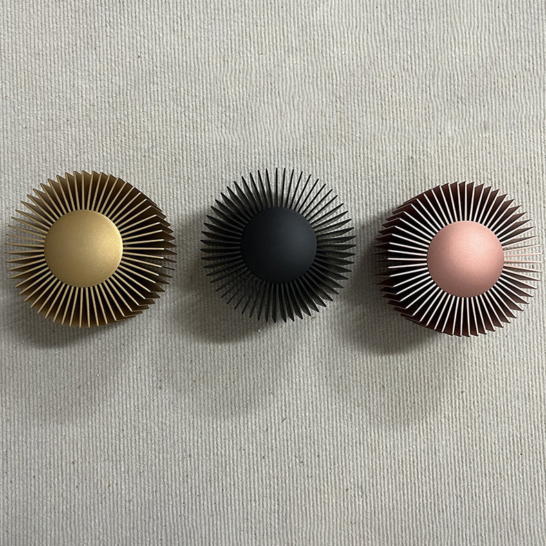 Aluminum Round Sun Flower Design LED Wall Sconce Lamp