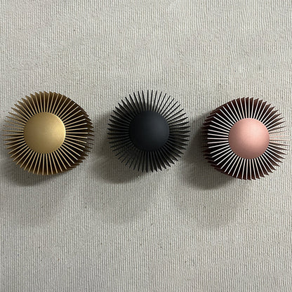 Aluminum Round Sun Flower Design LED Wall Sconce Lamp